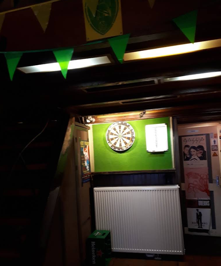 Dartboard bij Café Koos